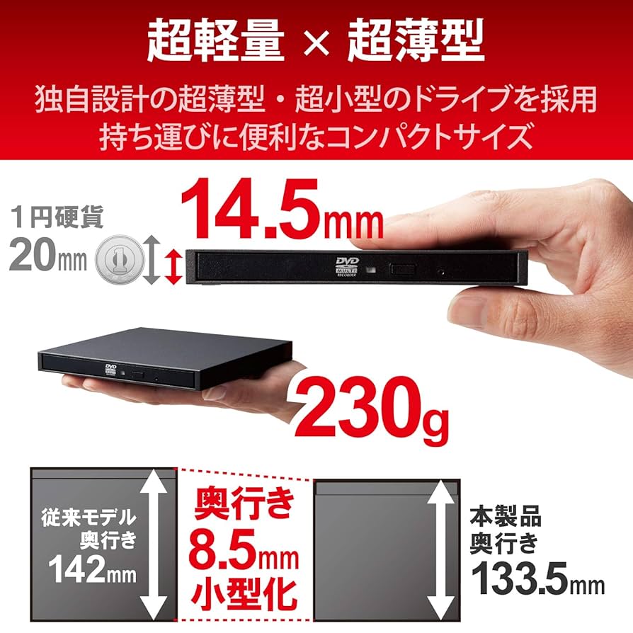 【新品/10個セット】外付けDVD 再生編集書込 LDR-PUE8U3VBK USB3.0 DVD 再生編集書込 ホワイト - LDR-PUE8U3VWH